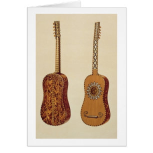 Cartão Guitarra de Rizzio, "dos instrumentos musicais"