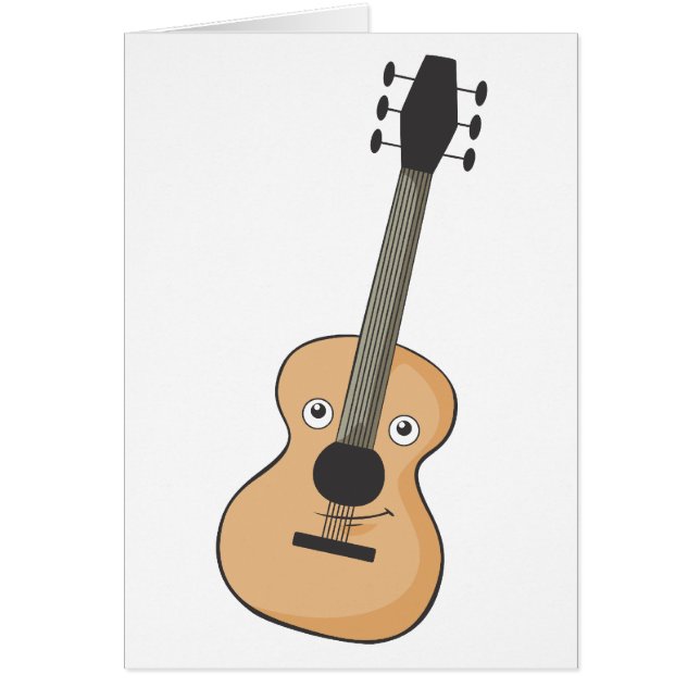 Cartão Guitarra de sorriso (Frente)