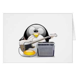 Cartão Guitarra e amplificador americanos clássicos Tux