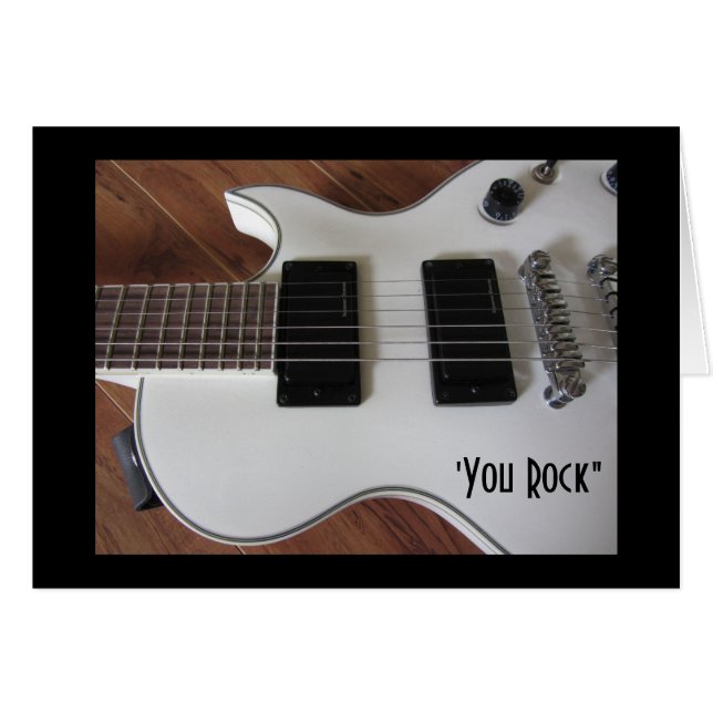 Cartão Guitarra Elétrica (Frente horizontal)