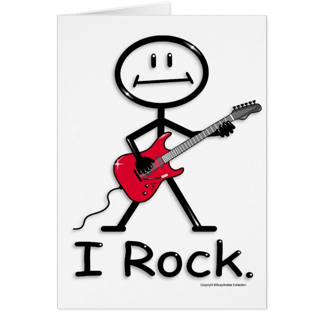 Cartão Guitarra elétrica (Frente)