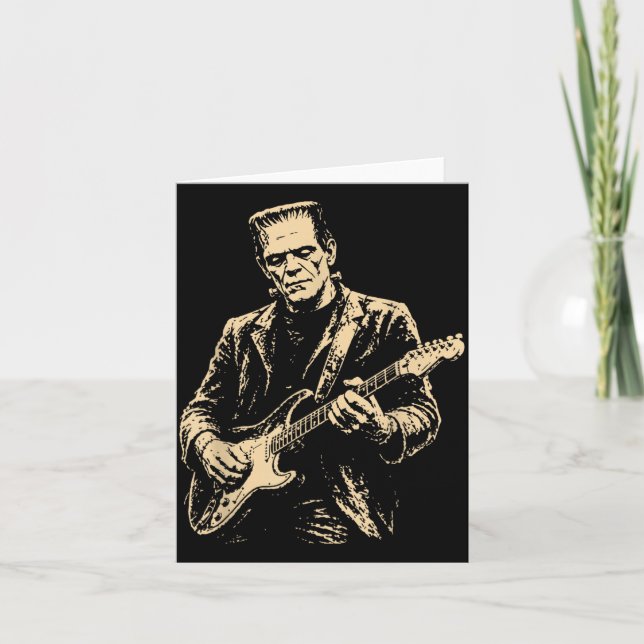 Cartão Guitarra Frankenstein (Frente)