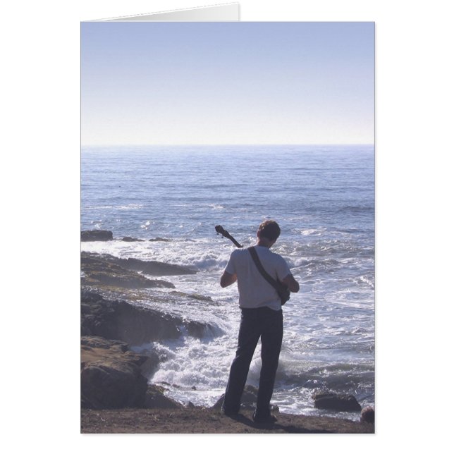 Cartão Guitarra Oceânica (Frente)