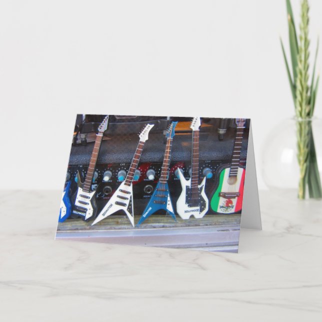Cartão Guitarras Hollywood (Frente)