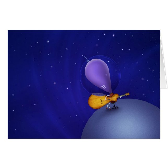 Cartão Guitarrista (Frente Horizontal)