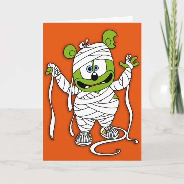 Cartão Gummibär Mummy Halloween Card (Frente)