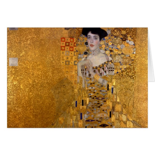 Cartão Gustav Klimt - Adele Bloch-Bauer I. (Frente Horizontal)