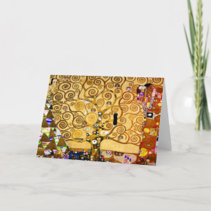 Cartão Gustav Klimt Árvore da Vida: Art Nouveau Simbolist