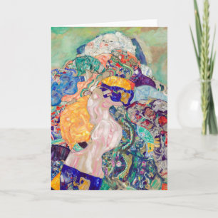 Cartão Gustav Klimt - Bebê / Berço