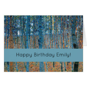 Cartão Gustav Klimt Beech Tree Grove