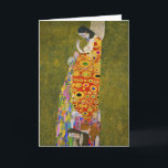 Cartão Gustav Klimt - Esperança II<br><div class="desc">Hope II - Gustav Klimt,  Oil on Canvas,  1907</div>