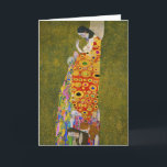 Cartão Gustav Klimt - Esperança II<br><div class="desc">Hope II - Gustav Klimt,  Oil on Canvas,  1907</div>