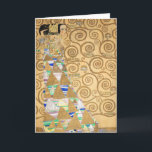 Cartão Gustav Klimt - Expectativa, Frieze Stoclet<br><div class="desc">A Árvore da Vida,  Stoclet Frieze,  Esperança - Gustav Klimt,  Cartolina,  1909</div>