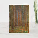 Cartão Gustav Klimt - Floresta dos Pinheiros de Tannenwal<br><div class="desc">Floresta Fir / Floresta de Pinheiro Tannenwald - Gustav Klimt,  Petróleo na Canvas,  1902</div>