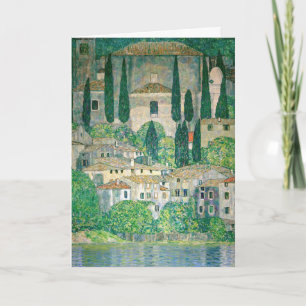 Cartão Gustav Klimt - Igreja em Cassone