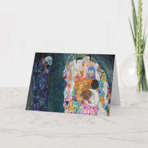 Cartão Gustav Klimt - Morte e Vida