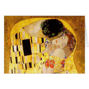 Cartão Gustav Klimt O Beijo