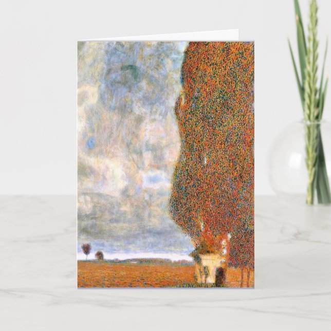 Cartão Gustav Klimt - O Excelente Poplar (Frente)