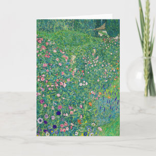 Cartão Gustav Klimt - Paisagem de Jardim Italiano