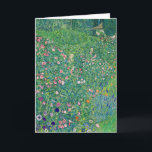 Cartão Gustav Klimt - Paisagem do Jardim Italiano<br><div class="desc">Paisagem do Jardim Italiano / Paisagem Horticultural Italiana - Gustav Klimt,  Oil on Canvas,  1913</div>