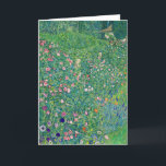 Cartão Gustav Klimt - Paisagem do Jardim Italiano<br><div class="desc">Paisagem do Jardim Italiano / Paisagem Horticultural Italiana - Gustav Klimt,  Oil on Canvas,  1913</div>