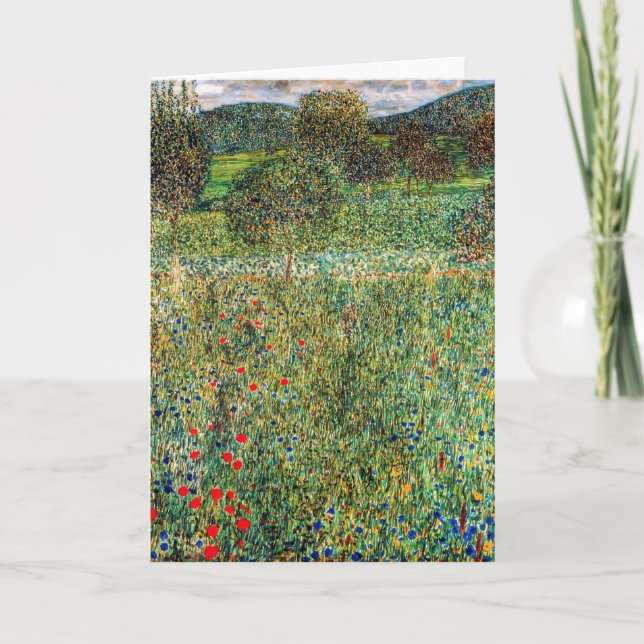 Cartão Gustav Klimt - Pomar (Frente)