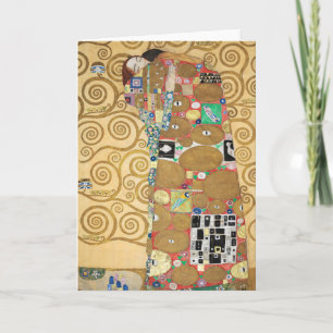 Cartão Gustav Klimt - Realização, Stoclet Frieze
