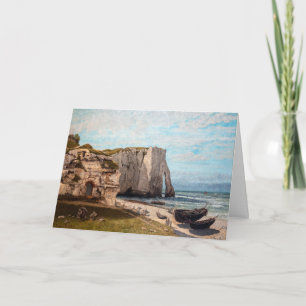 Cartão Gustave Courbet - Falésias em Etretat após Tempest