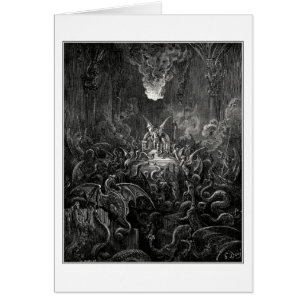 Cartão Gustave Dore: terrível era o ruído