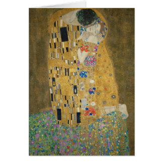 Cartão Gustavo Klimt - o beijo