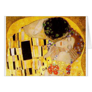 Cartão Gustavo Klimt o beijo
