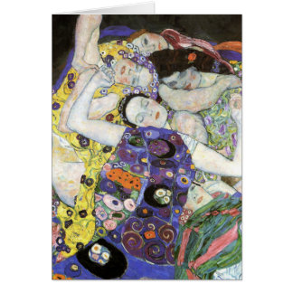 Cartão Gustavo Klimt - o óleo de Virgin