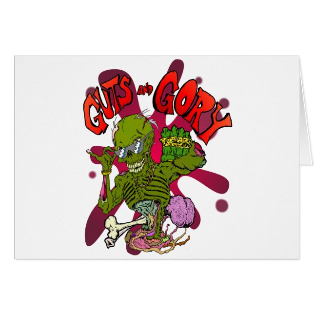 Cartão Guts e Gory (Frente Horizontal)