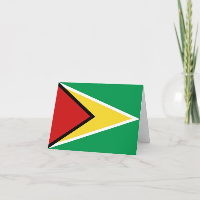 Cartão Guyana Flag Notecard (Frente)