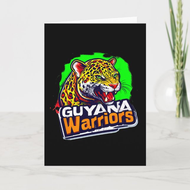 Cartão Guyana Warriors Patriotic Cricket  (Frente)