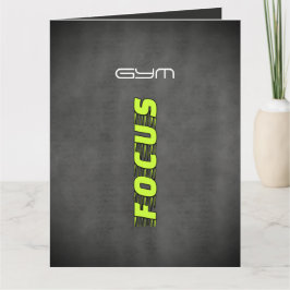 Cartão GYM FOCUS Modern Fitness Birthday