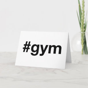 Cartão GYM Hashtag