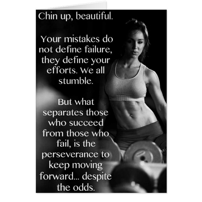 Cartão Gym Malhação Motivativo (Frente)