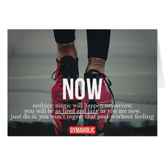 Cartão Gym Malhação Motivativo (Frente Horizontal)