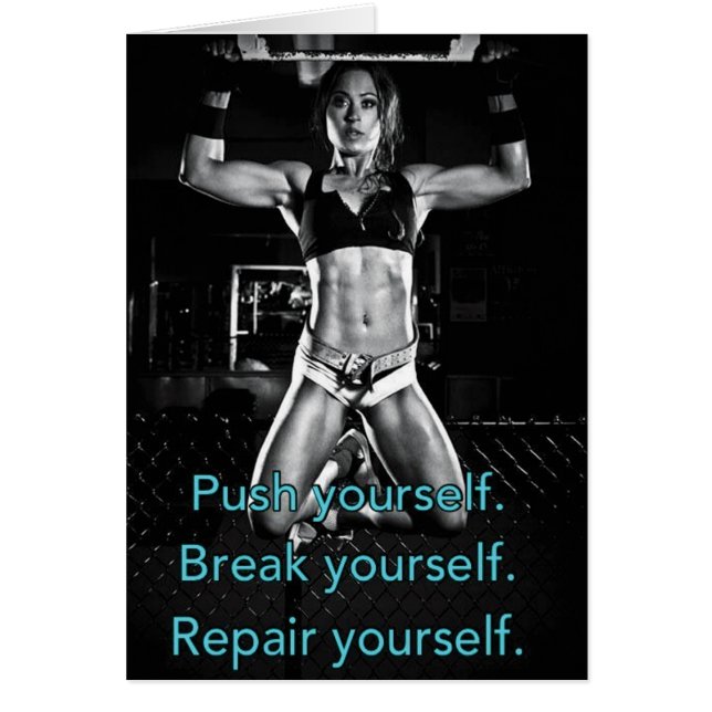 Cartão Gym Malhação Motivativo (Frente)