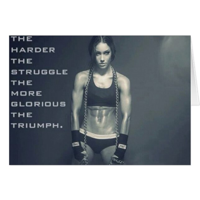 Cartão Gym Malhação Motivativo (Frente Horizontal)