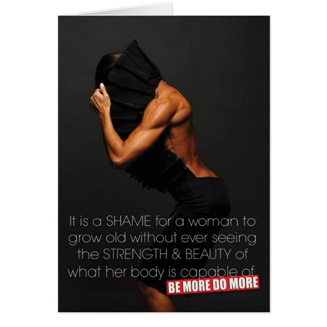 Cartão Gym Malhação Motivativo (Frente)