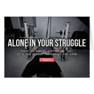 Cartão Gym Malhação Motivativo