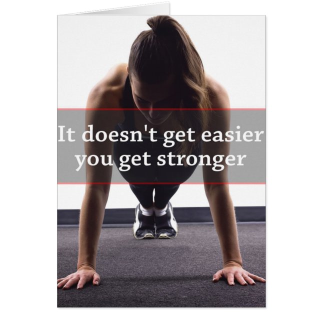 Cartão Gym Malhação Motivativo (Frente)