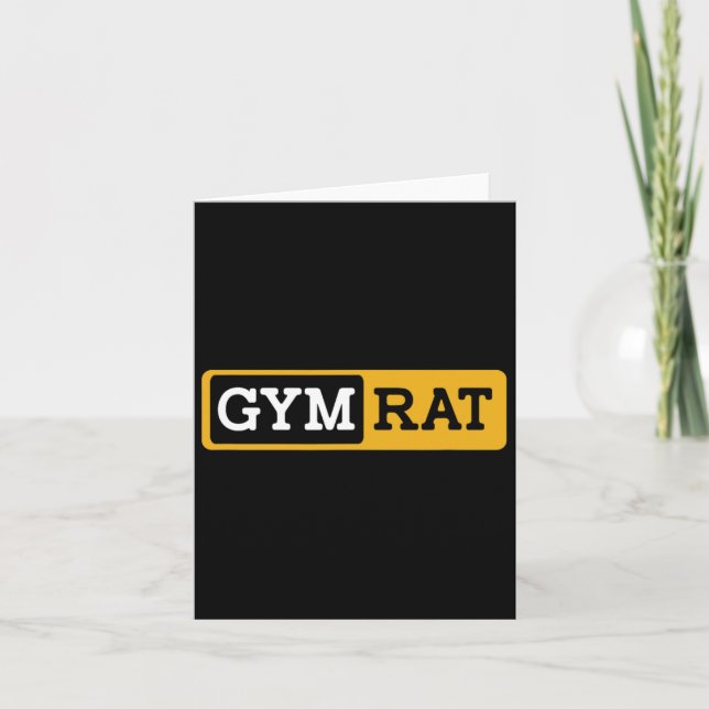 Cartão Gym Rat Bodybuilding Workout Bodybuilder (Frente)
