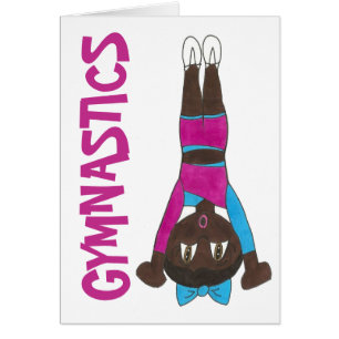 Cartão Gymnast Acrobatics Tumbling Gym