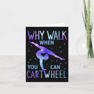 Cartão Gymnast Girl