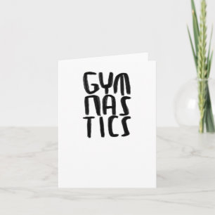 Cartão Gymnastics Sticker