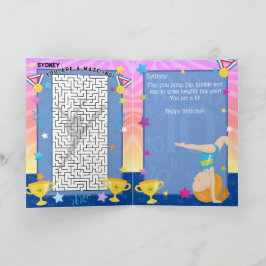 Cartão Gymnética Garota Gengibre Você É Um Aniversário Qu