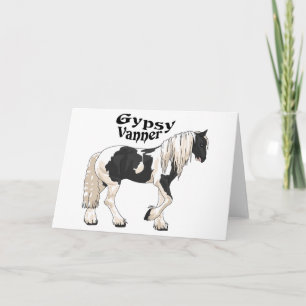 Cartão Gypsy Vanner Horse